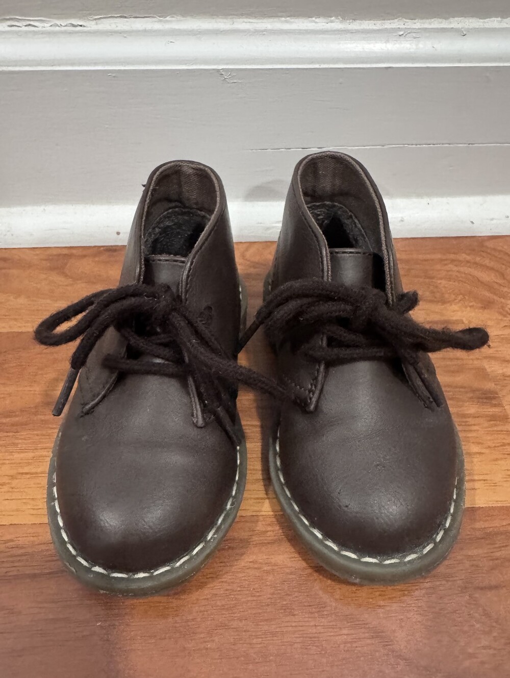 Boys Dark Brown Chukka Boots